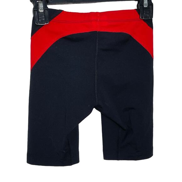 Nike Men's HydraStrong Colorblock Jammer Swimsuit Black/red 24 - Picture 2 of 7